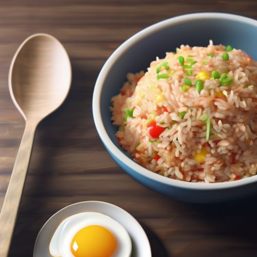 Egg Fried Rice with Tomato Mayo Sauce
