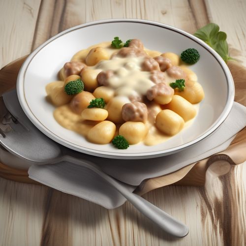 Soy Meat and Cheese Gnocchi