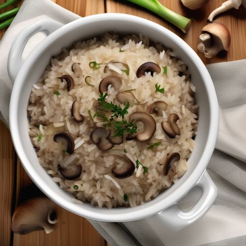 Mushroom and Onion Rice