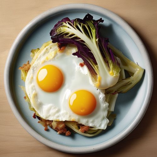 Oven-Baked Cabbage and Egg