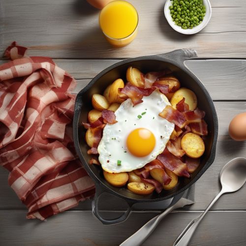 Eggs and Bacon Breakfast Skillet