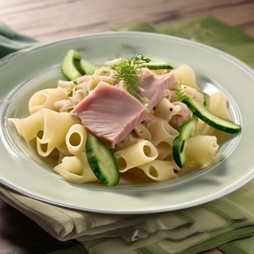 Pasta with Tuna, Potato, and Pickled Cucumbers