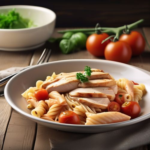 Chicken and Tomato Pasta with Celery