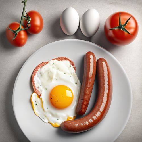 Egg, Sausage, and Tomato Breakfast