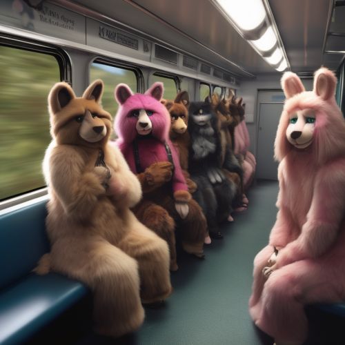 BD​SM Porn Recipe with Furries, Femboys, and 20 Girls with Dicks in a Train