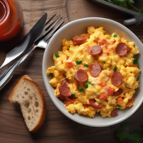 Spicy Egg and Sausage Scramble