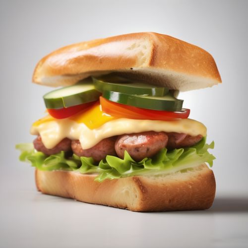 Cheese and Sausage Sandwich