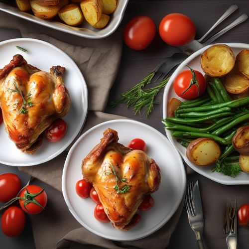 Baked Chicken with Potatoes and Tomatoes