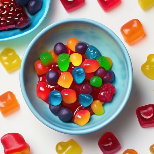 Gummy Bears with Grilled Berries