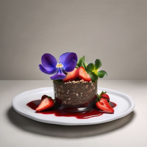 Strawberry and Iris Ostrich Meat