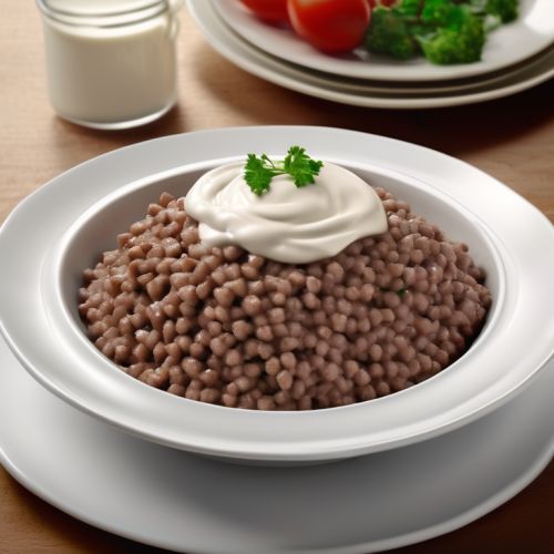Buckwheat with Sausage and Mayonnaise