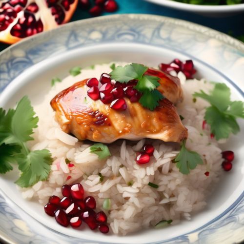 Chicken Rice with Pomegranate