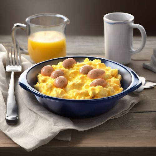 Scrambled Eggs with Sausages