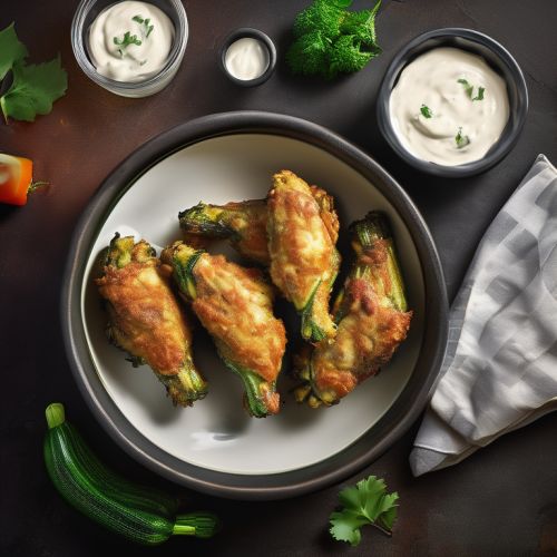 Cheesy Zucchini Stuffed Chicken Wings
