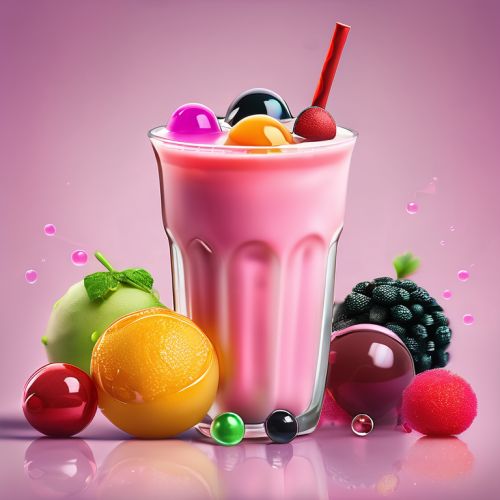 Bubble Tea Infused with Juice Balls