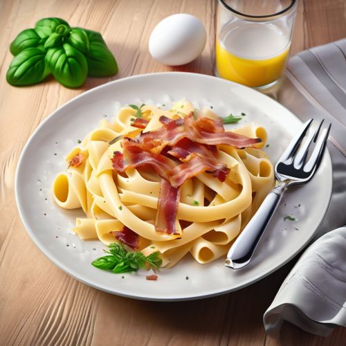 Egg and Bacon Pasta