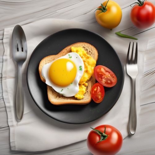 Egg and Tomato Breakfast Toast