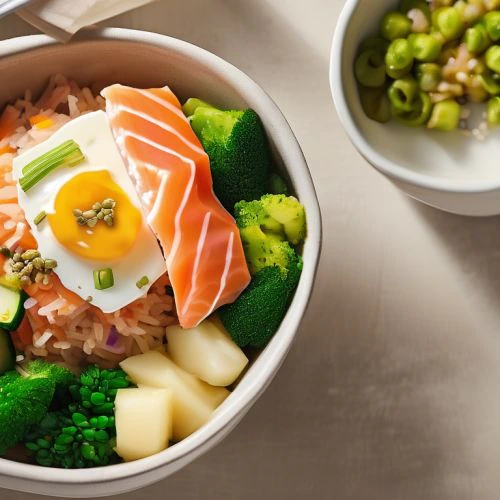 Smoked Salmon Rice Bowl - Mr. Cook