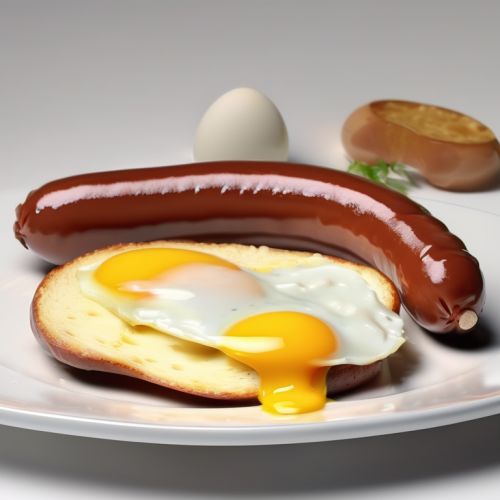 Sausage with Cheese and Eggs