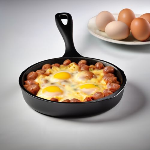 Sausage and Cheese Egg Skillet