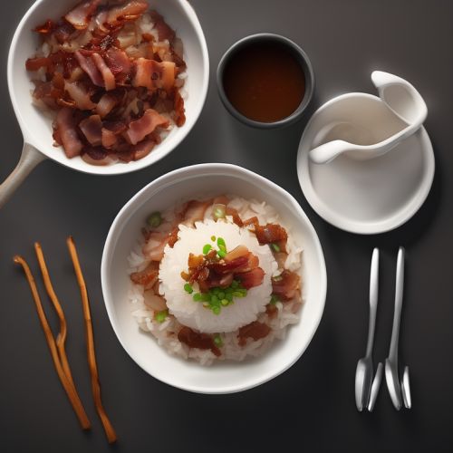 Rice with Pork, Bacon, and Onion