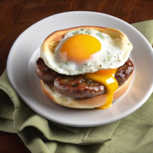 Sausage and Egg Breakfast Sandwich