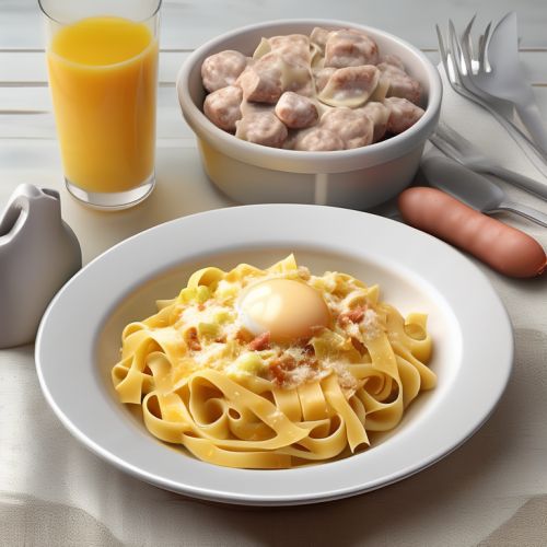 Egg and Sausage Pasta
