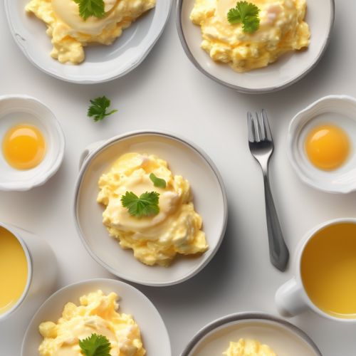 Scrambled Eggs with Milk and Curd