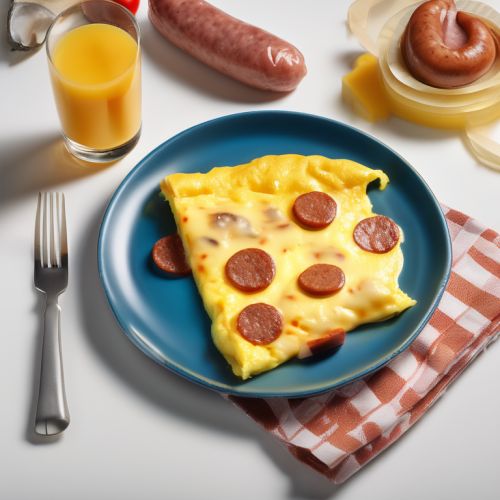 Cheese and Sausage Omelette