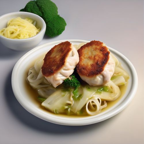 Pickled Cabbage with Chicken Cutlets