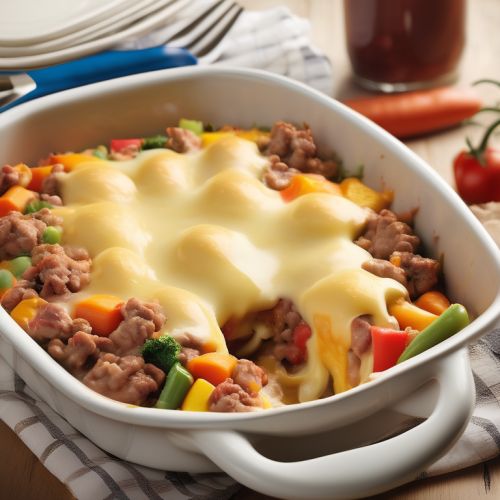 Cheese and Ground Meat Casserole