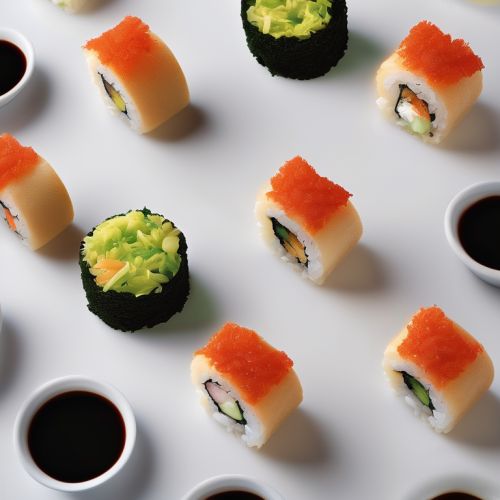 Savory Sushi Roll with Biscuit Sponge Cake