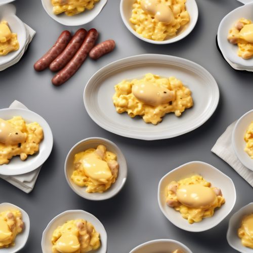 Scrambled Eggs with Cheese and Sausage