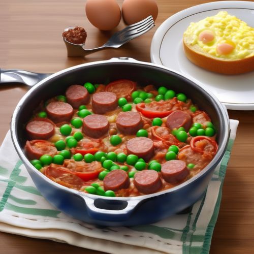 Sausage Tomato Pea Egg