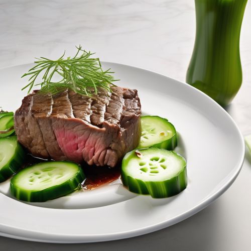 Beef with Onion and Cucumber