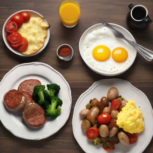 Eggs with Sausage and Vegetables