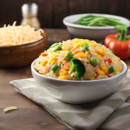 Cheesy Vegetable Fried Rice