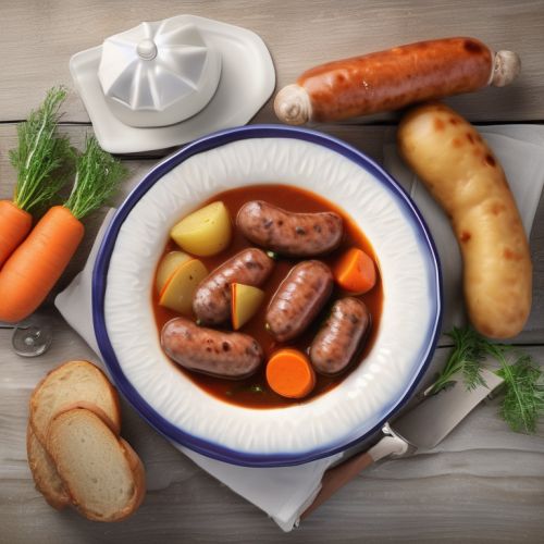 Sausage Stew with Potatoes and Carrots