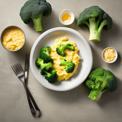 Cheesy Broccoli Scrambled Eggs