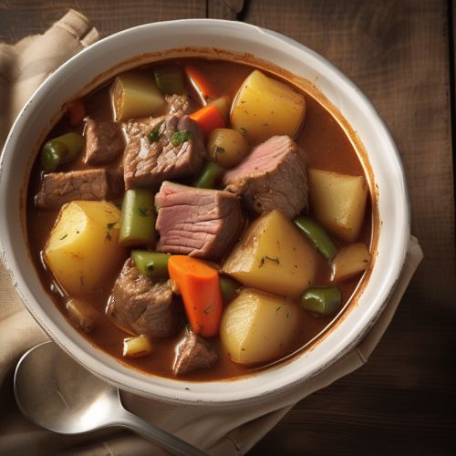 Beef and Pork Stew with Potatoes