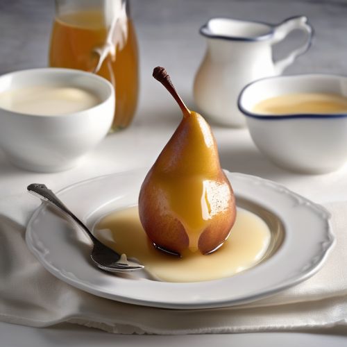 Honey-Poached Pears with Milk
