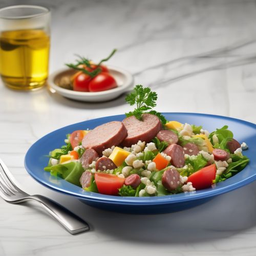 Cheese and Sausage Salad