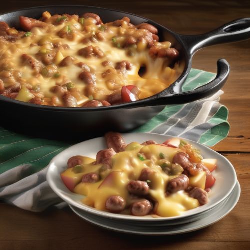 Sausage Cheese Apple Skillet
