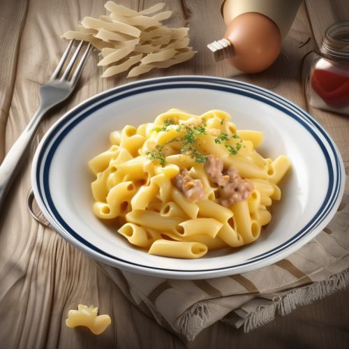 Creamy Pasta with Meat and Eggs