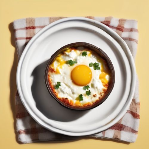 Cheesy Baked Eggs with Cottage Cheese