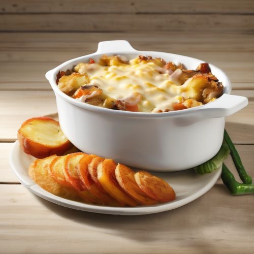 Potato, Pork, and Vegetable Casserole with Mayonnaise