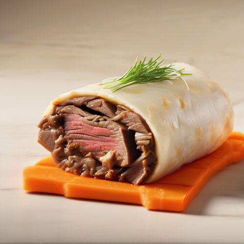 Braised Beef Chuck Roll with Carrot and Onion
