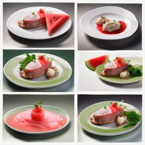 Stuffed Pork with Cottage Cheese and Watermelon