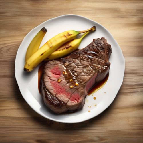 Jonesy Steak with Banana Garnish