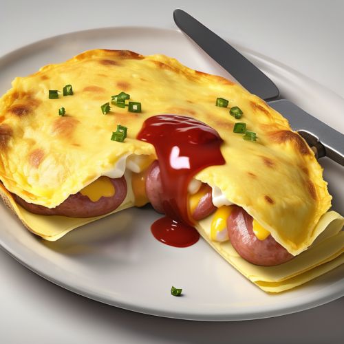 Sausage and Cheese Omelette